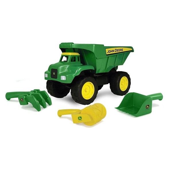 Plushdeluxe Dump Truck with Sand Toys John Deere 15 in. Big Scoop PL415062 - main
